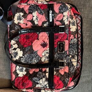 Vera Bradley Weekender Bag -Retired Mocha Rouge Pattern